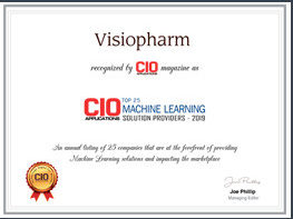 Visiopharm certificate CIO machine learning